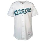 Toronto Blue Jays Jersey - Authentic Blank Home Jersey by Majestic (Adult Medium)