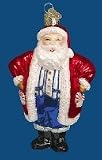 Old World Christmas Patriotic Santa Ornament