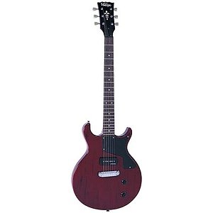 sale Vintage Guitars VR100 Electric Guitar - Cherry Red Reviews