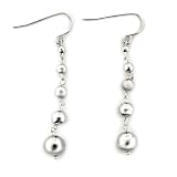 Rhodium Plated Brass Earrings, Weight: 10.30gm