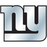 New York Giantis NFL Football Car Chrome 3D Trunk Emblem