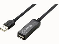 EQUIP USB2.0 Aktive Verlaengerung 10m schwarz mit Signalverstaerker USB-A S/B Preisvergleich