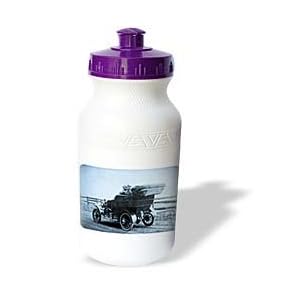 Scenes from the Past Antique Post Cards - The Clutch is Tight Cyan tone - Water Bottles