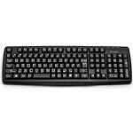 112日本語メンブレンキーボード　目にやさしいキーボード ローマ字入力用 (ROUSB20-BK)　カラー：ブラック 日本語入力