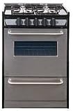 SUMMIT TNM130R REPLACES TTM130R. 20 inch wide, stainless steel gas range with electronic ignition, sealed burners, window and light.