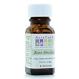 Aura Cacia Rose Absolute Essential Oil, 1/8-Ounce Bottle