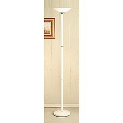 Halogen Floor Lamp - 300 Watt (White) (72"H x 15"W x 15"D)