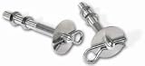 Lightweight Aluminum Hood Pin Set 2 3/8 in. Dia. Pins Incl. Mounting Hardware