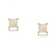 Genuine Opal Stud Earrings Crafted w 14 Karat Yellow Gold