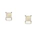 14 Karat Yellow Gold Stud Earrings w Genuine Opals