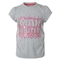Manchester United Sequin T-Shirt - Grey Marl - Infant Girls