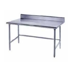 Advance Tabco 14-Gauge Stainless Steel Top - w/ Backsplash & Open Base - Model TKSS-242