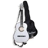 Mardi Gras Acoustic White Guitar