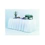 Atlantis Plastics 2TBSKW White Heavy Duty Plastic Embossed Table Skirting (2TBSKW) Category: Table Skirts