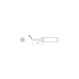 エスコ R0.4mmコテ先 EA304H-15･-20用 EA304H-158