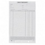 Daily Time Sheets, 6x9-1/2, 100 Sheets/Pad, 2 Pads/Pack TOP30041