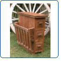 Groovystuff Teak Wood Rockport End Table - Left