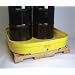Eagle 1638 4 Drum Budget Basin, 66 Gallon Capacity, 52-1/2" Length x 51-1/2" Width x 7" Height