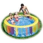 Multi-Coloured Rainbow Inflatable Paddling Pool