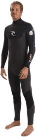 4/3mm Mens Rip Curl Ultimate E-Bomb Full Wetsuit - Size Medium / Short (MS)