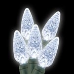 Pure White C6 LED Christmas Lights