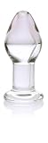 Don Wand Glass Pleasure Plug, Clear