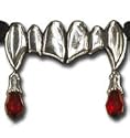 Vampretta vampire Choker Necklace with crystal blood