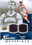 2009 Upper Deck Authentic Mehmet Okur Dual Game-Worn Jersey Card