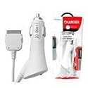 Car Charger for the Apple iPod Nano 3G, iPod Classic, iPod Touch 1G, iPhone 1G, iPod 3G 4G 5G Video, Mini, iPod Photo, and iPod Nano 1G 2G models Color White