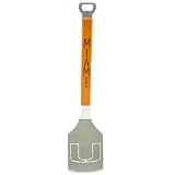 NCAA Miami Hurricanes Football BBQ Sport Spatula Stainless Steel Cooking Wood