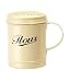 Kitchen & Housewares : Cream 'Streamline' Enamel Metal Flour Shaker