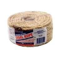 Wellington Cordage #11345 1/4"x100'NAT Sisal Rope