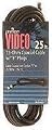 LEVITON 6' Video Coaxial Cable With F Plugs