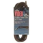 LEVITON 3' Video Coaxial Cable With F Plugs by Leviton