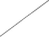 Diamond Cut 0.8mm Spiga Necklace 24 Inches in 14K White Gold