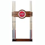 NHL Washington Capitals 2 piece Wood and Mirror Wall Cue Rack