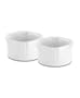 Tyler Florence by Mikasa Chef's White 'Baroque' Ramekin, Set of 2