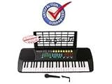 Children 49 Keys Electronic Piano Music Keyboard Black - KB49PK