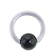 16 Gauge BCR HEMATITE Captive Ring 1/4" 4mm