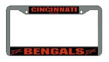 Cincinnati Bengals Chrome License Plate Frame - Set of 2