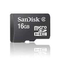 SanDisk microSDHC 16GB Speicherkarte (TransFLASH)