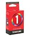 Lexmark Cartridge No. 1 - Print cartridge - 1 x colour (cyan, magenta, yellow) - 200 pages - blister with RF alarm