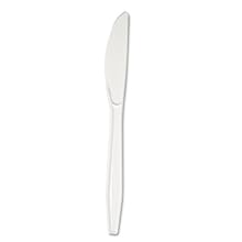 Boardwalk YPH-KW White Full Length Polystyrene Knife (Case of 1000)