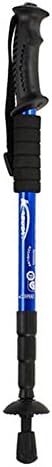1 Pole of Adjustable Anti Shock Trekking Hiking Walking Stick Pole 65Cm-135Cm/ 26 " To 53 " With Compass Nordic Walking Mountaineering - Blue