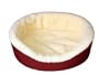 X-Large Burgundy/Imitation Lambswool Dog Bed King Pet Bed-Orthopedic Foam Comfort. Size: 42x32x7. Proudly Made in the USA.