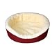XL-Extra Large Burgundy/Imitation Lambswool Dog Bed King Pet Bed-Ortho Foam Comfort. Ouside Dim. 42x32x7". Inside Dim. 38x28x7". Washable Cover. We make them in America!