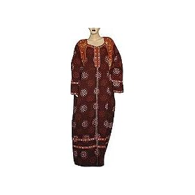 Click here to buy Womens Evening Dresses Cotton Kaftan Long Sleeve Multicolored by ShalinCraft.