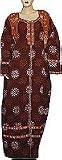 Apparel : Womens Evening Dresses Cotton Kaftan Long Sleeve Multicolored