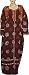 Womens Evening Dresses Cotton Kaftan Long Sleeve Multicolored