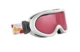 Bolle Stoke Children's Ski Goggles - Shiny White Candy Frame & Vermillon Lens